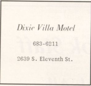 Dixie Villa Motel - 1977 Brandywine High School Yearbook